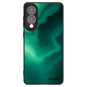 Picasee Samsung Galaxy S25 Edge 5G Hülle - Schwarzes Silikon - Malachite