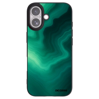 Picasee Apple iPhone 17 Hülle - Schwarzes Silikon - Malachite