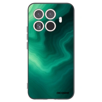 Picasee Xiaomi 15T Pro Hülle - Schwarzes Silikon - Malachite