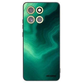 Picasee Motorola Moto G86 Power 5G Hülle - Schwarzes Silikon - Malachite