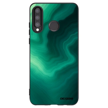 Picasee Huawei P30 Lite Hülle - Schwarzes Silikon - Malachite