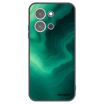 Picasee Xiaomi Redmi 15C 5G Hülle - Schwarzes Silikon - Malachite