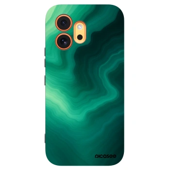 Picasee Honor 600 Hülle - Schwarzes Silikon - Malachite