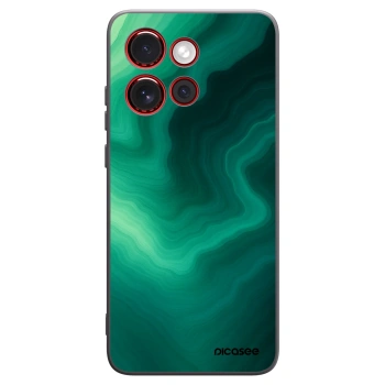 Picasee Motorola Edge 60 Neo 5G Hülle - Schwarzes Silikon - Malachite