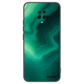 Picasee Xiaomi Redmi Note 9 Pro Hülle - Schwarzes Silikon - Malachite
