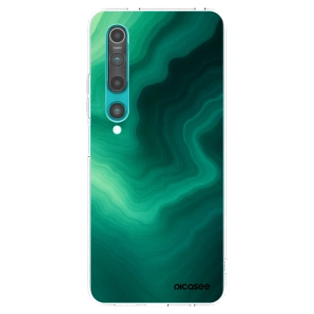 Picasee Xiaomi Mi 10 Hülle - Transparentes Silikon - Malachite