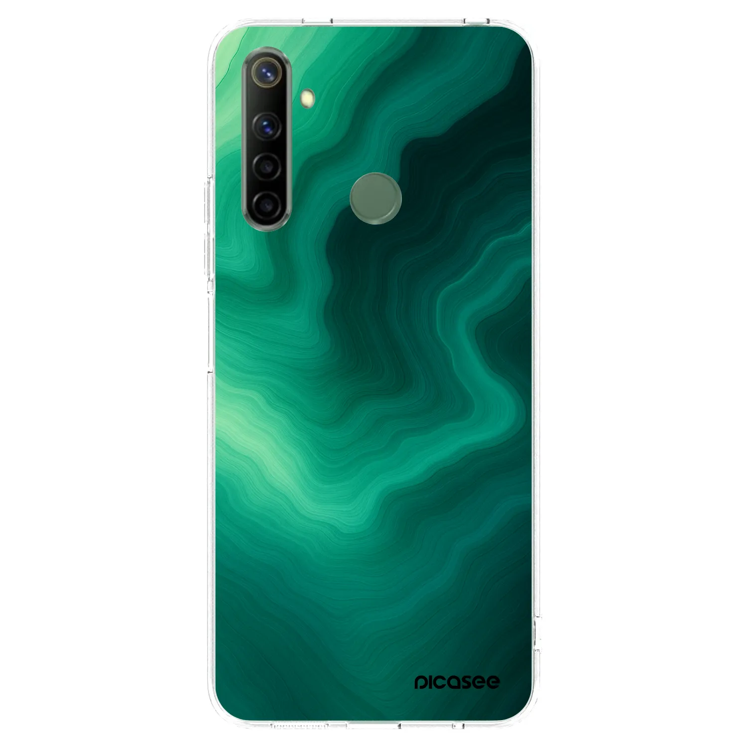 Picasee Realme 6i Hülle - Transparentes Silikon - Malachite