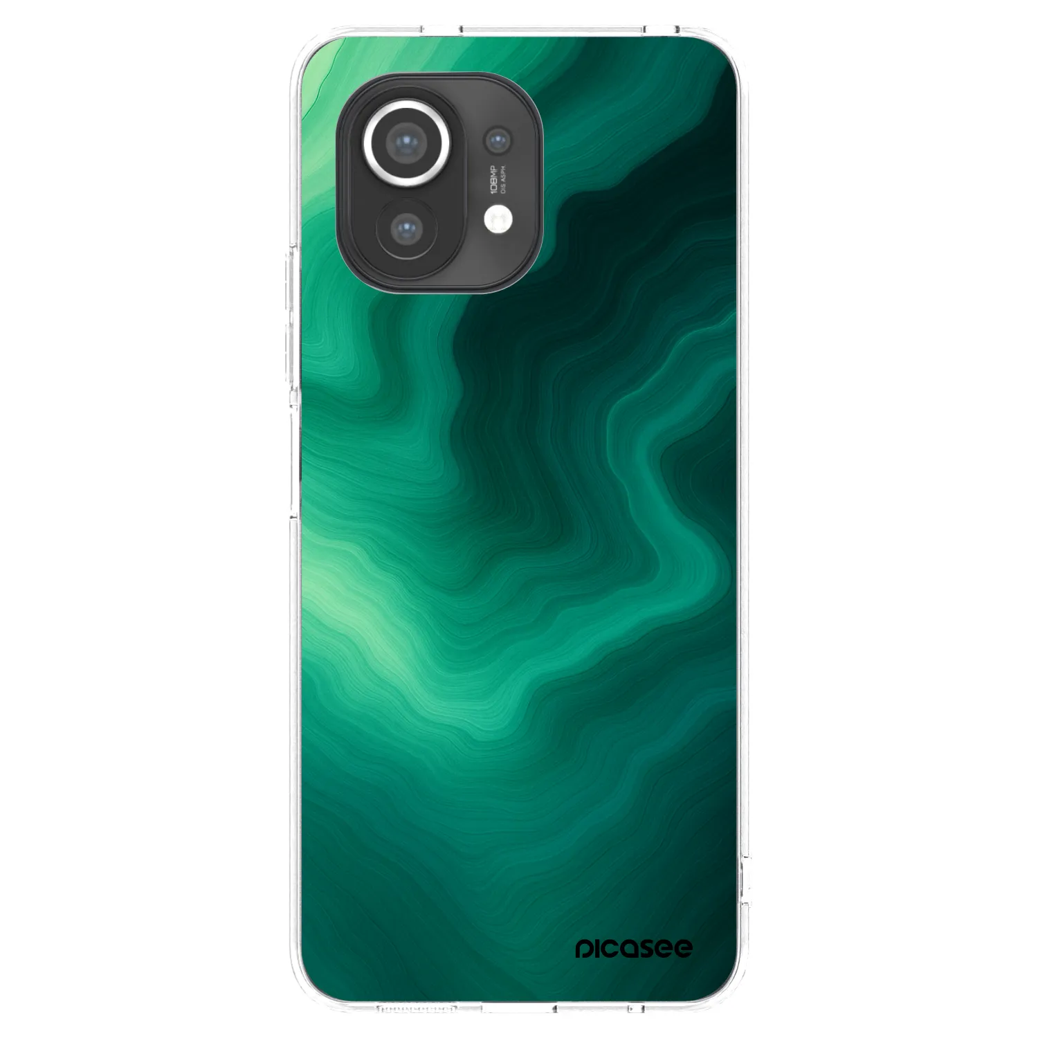 Picasee Xiaomi Mi 11 Hülle - Transparentes Silikon - Malachite