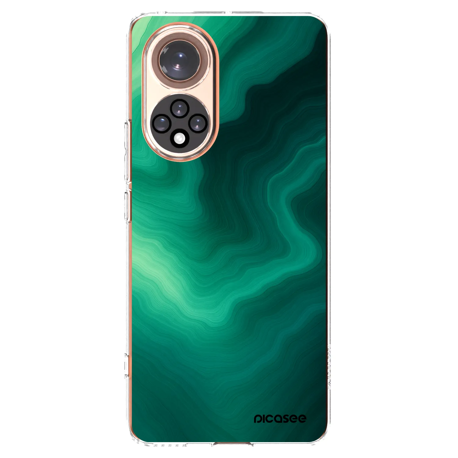 Picasee Huawei Nova 9 Hülle - Transparentes Silikon - Malachite