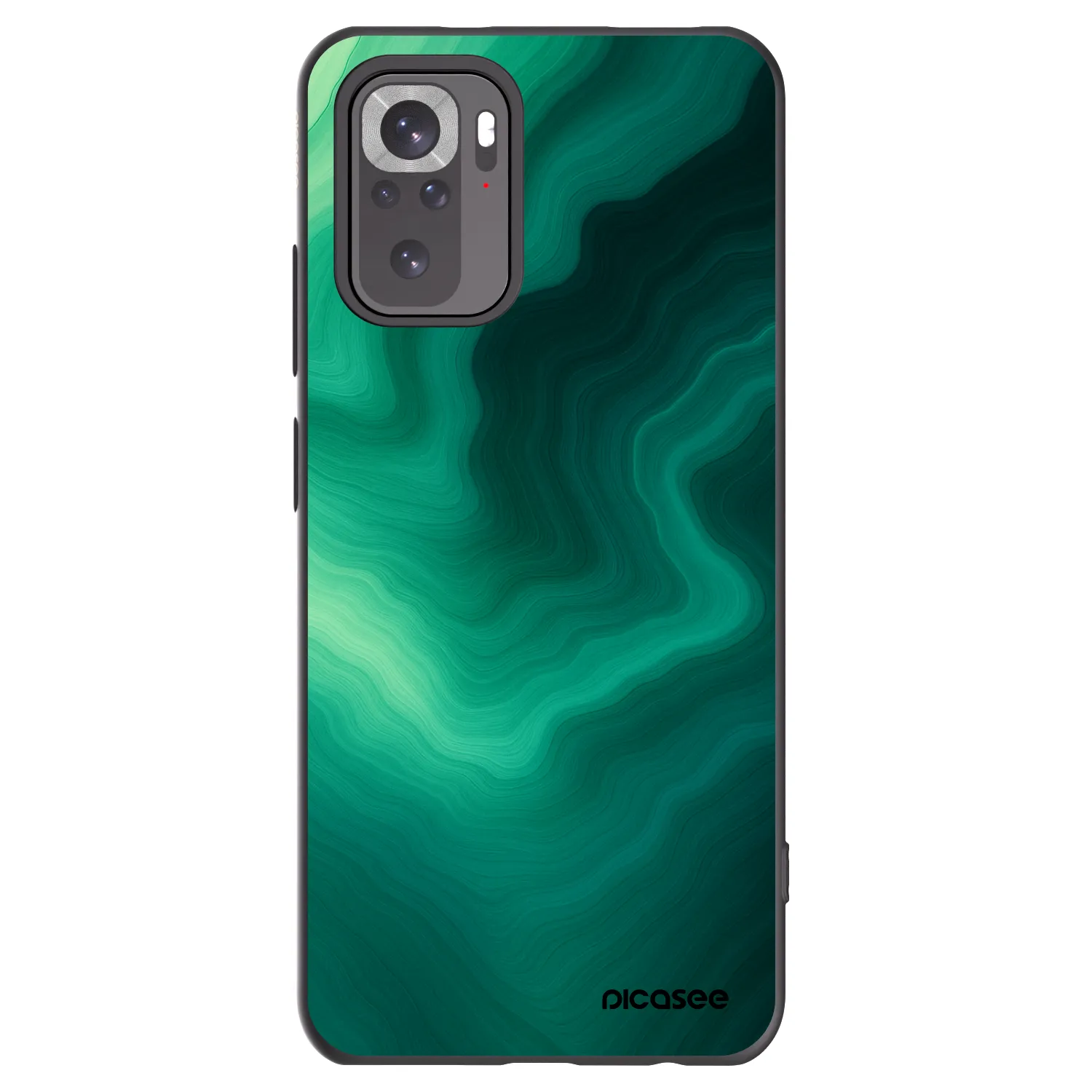 Picasee Xiaomi Redmi Note 11S 4G Hülle - Schwarzes Silikon - Malachite