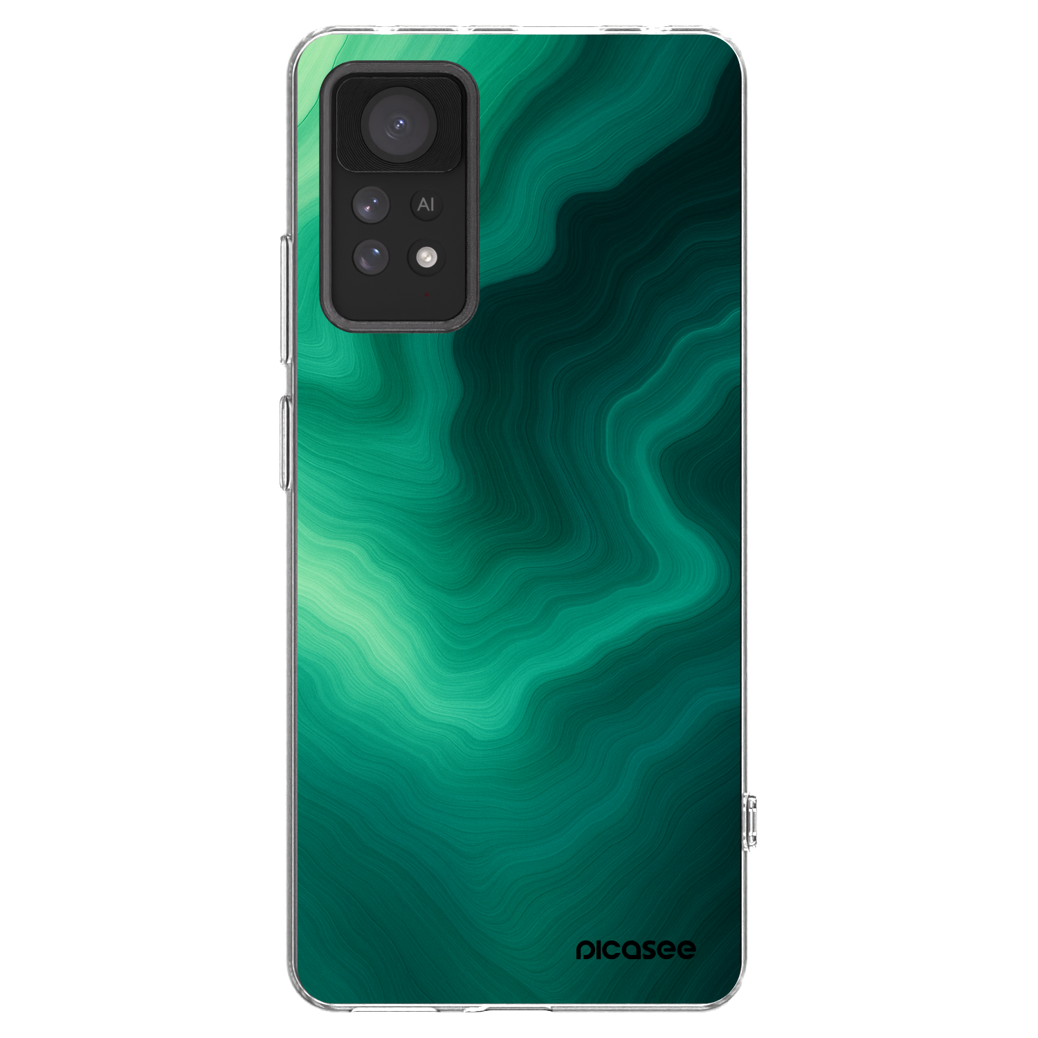 Picasee Xiaomi Redmi Note 11 Pro 5G Hülle - Transparentes Silikon - Malachite