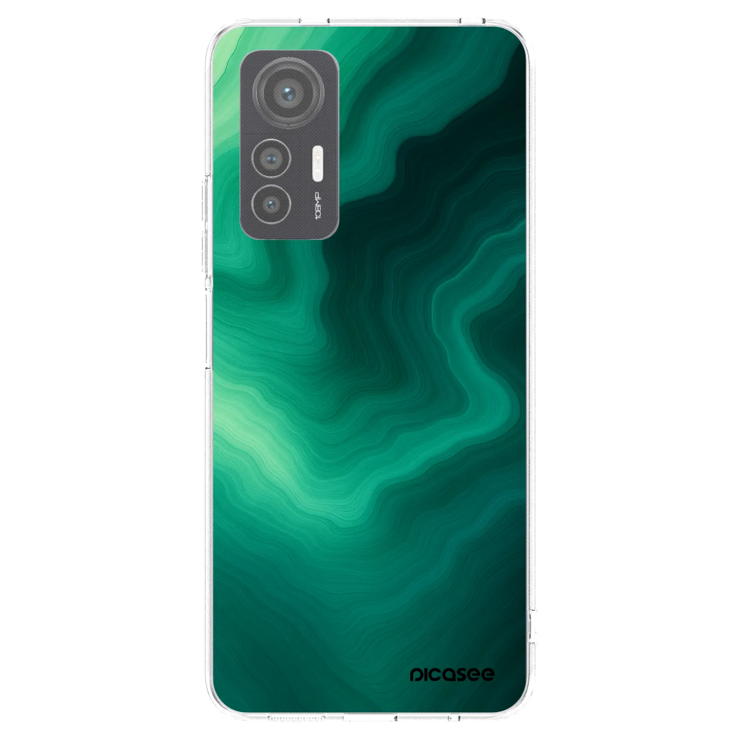 Picasee Xiaomi 12 Lite Hülle - Transparentes Silikon - Malachite