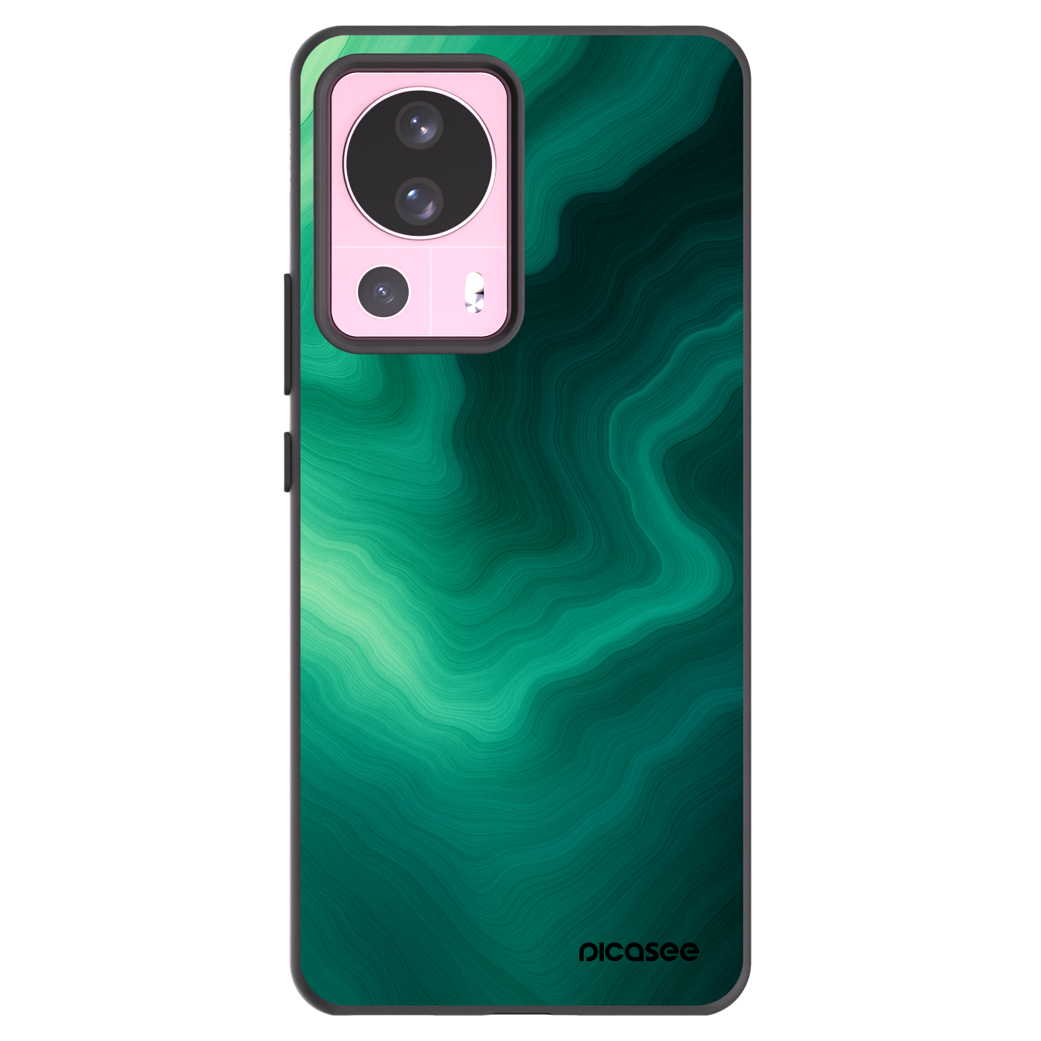 Picasee Xiaomi 13 Lite Hülle - Schwarzes Silikon - Malachite