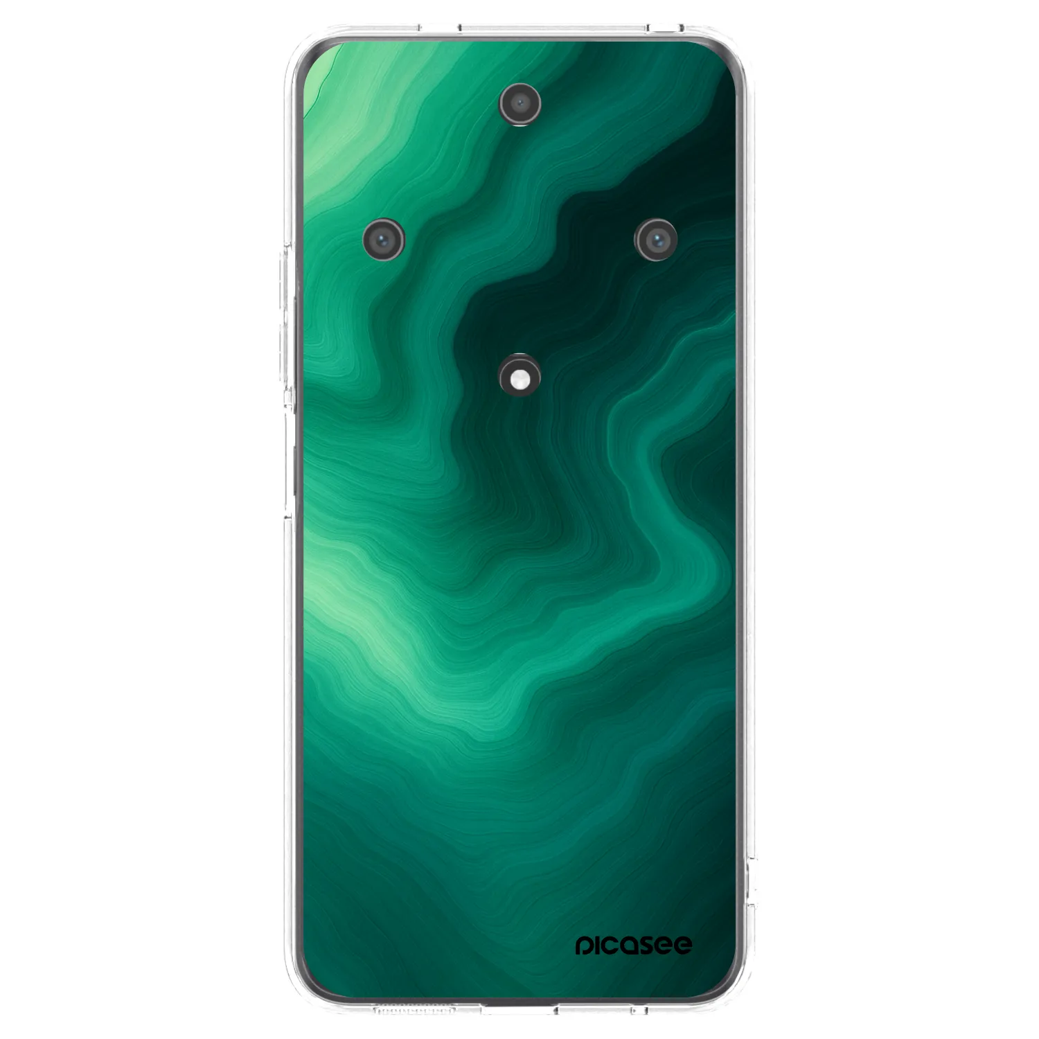Picasee Honor Magic5 Lite 5G Hülle - Transparentes Silikon - Malachite