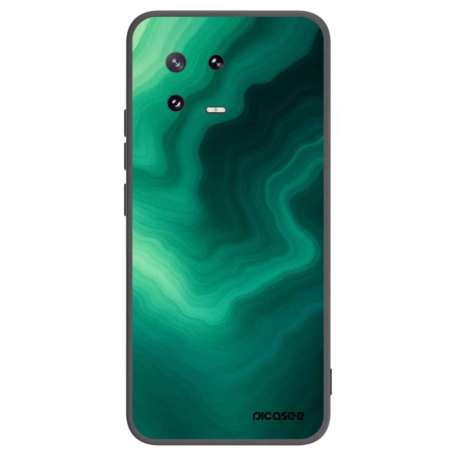 Picasee Xiaomi 13 Pro Hülle - Schwarzes Silikon - Malachite
