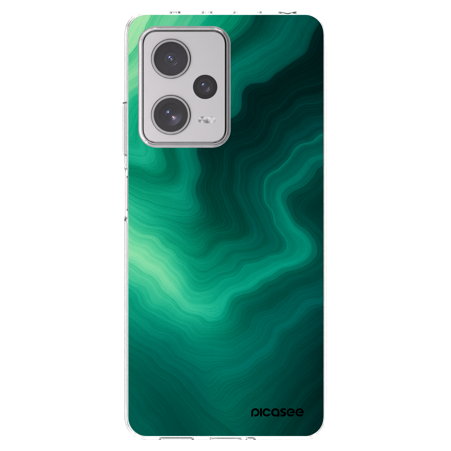 Picasee Xiaomi Redmi Note 12 Pro+ 5G Hülle - Transparentes Silikon - Malachite