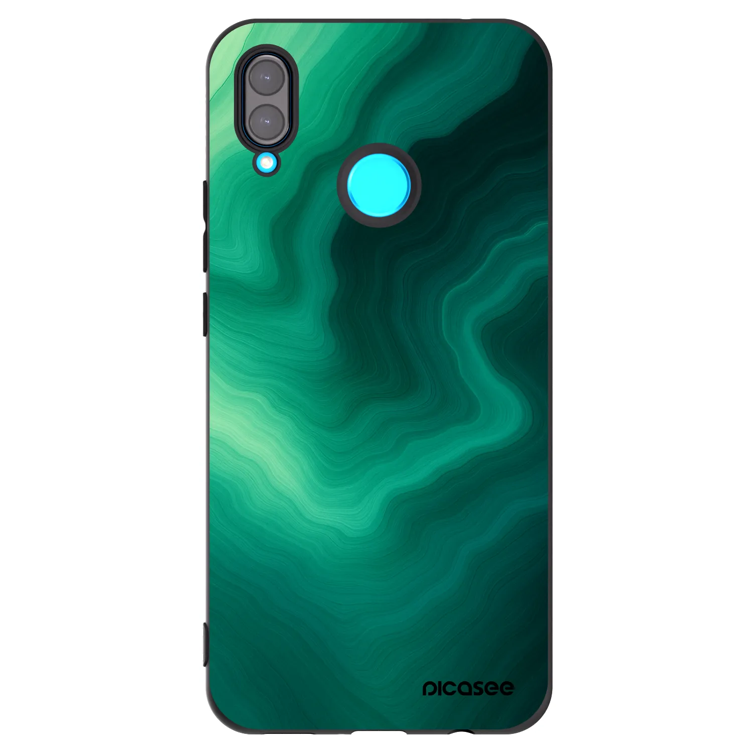 Picasee Huawei Nova 3 Hülle - Schwarzes Silikon - Malachite