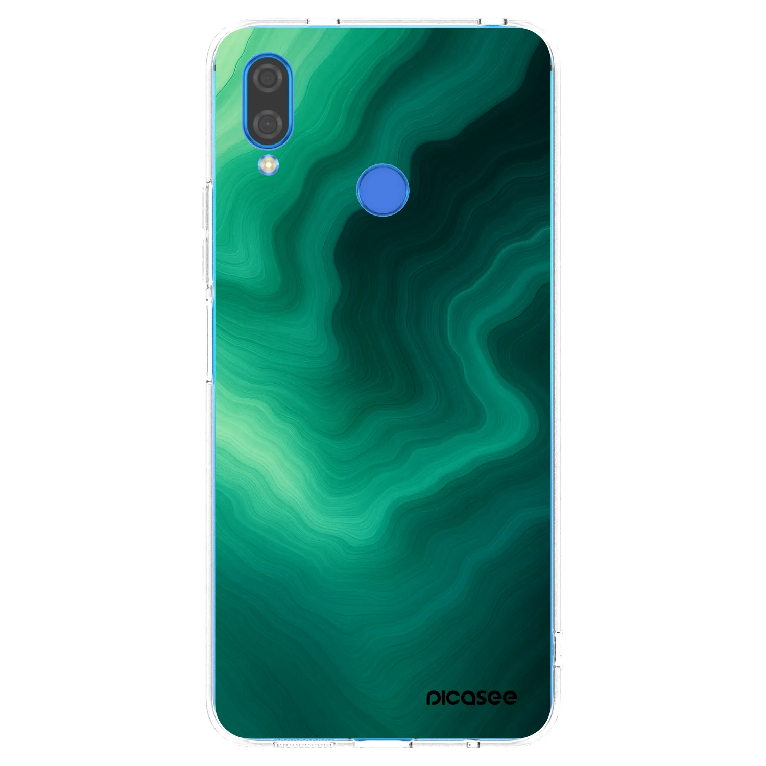 Picasee Huawei Nova 3 Hülle - Transparentes Silikon - Malachite