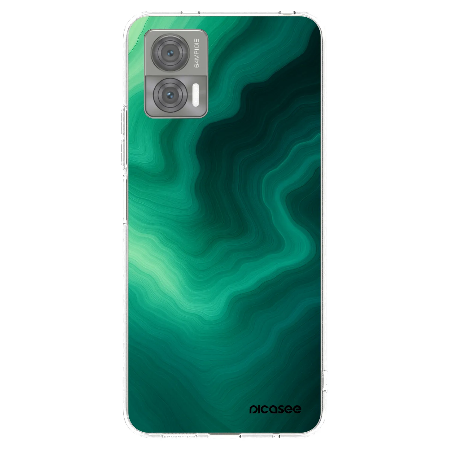 Picasee Motorola Edge 30 Neo Hülle - Transparentes Silikon - Malachite
