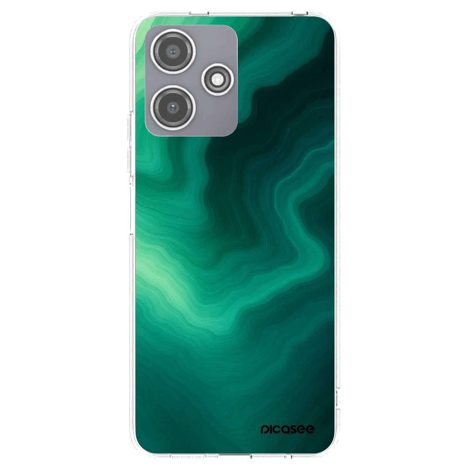 Picasee Xiaomi Redmi 12 5G Hülle - Transparentes Silikon - Malachite