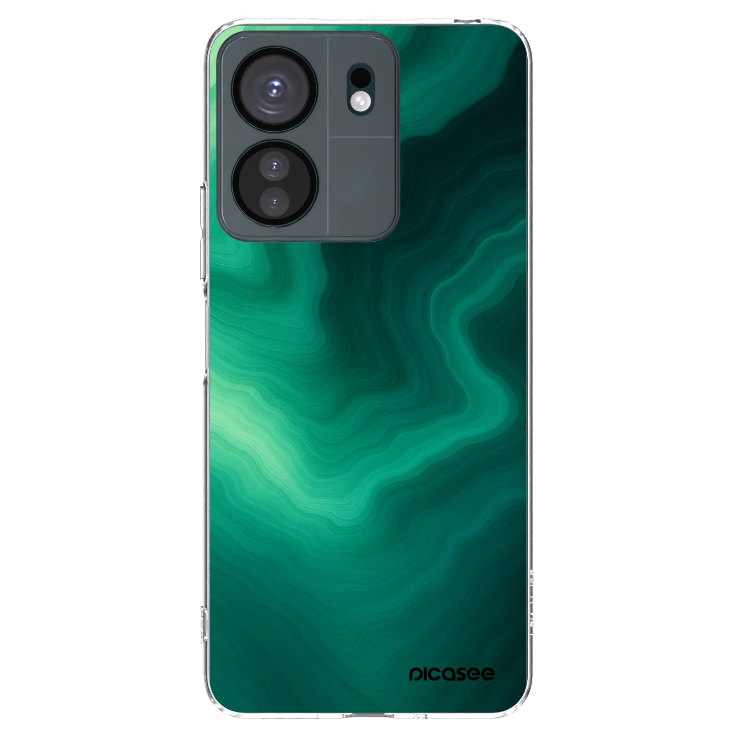 Picasee Xiaomi Redmi 13C 4G Hülle - Transparentes Silikon - Malachite