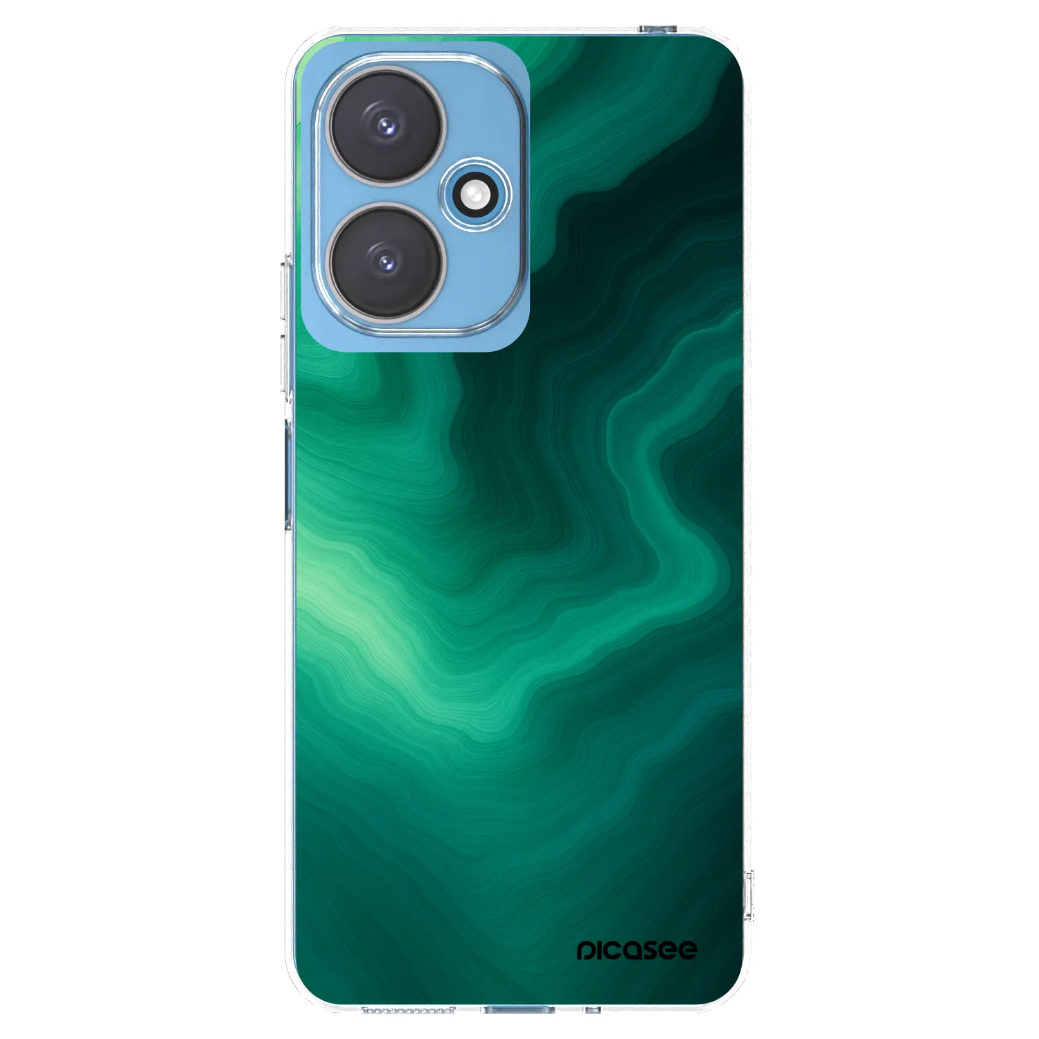 Picasee Xiaomi Redmi 13C 5G Hülle - Transparentes Silikon - Malachite