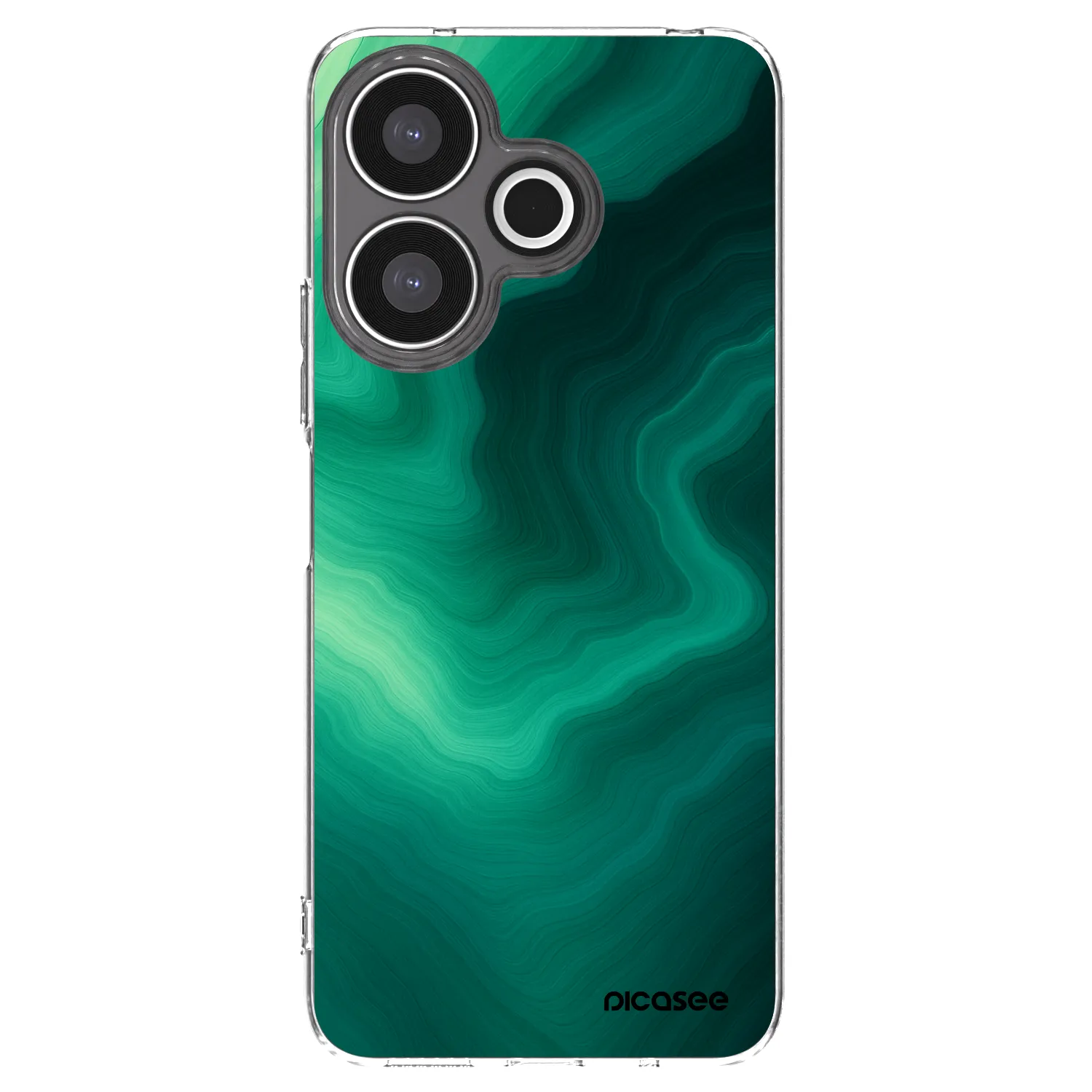Picasee Xiaomi Redmi 13 4G Hülle - Transparentes Silikon - Malachite