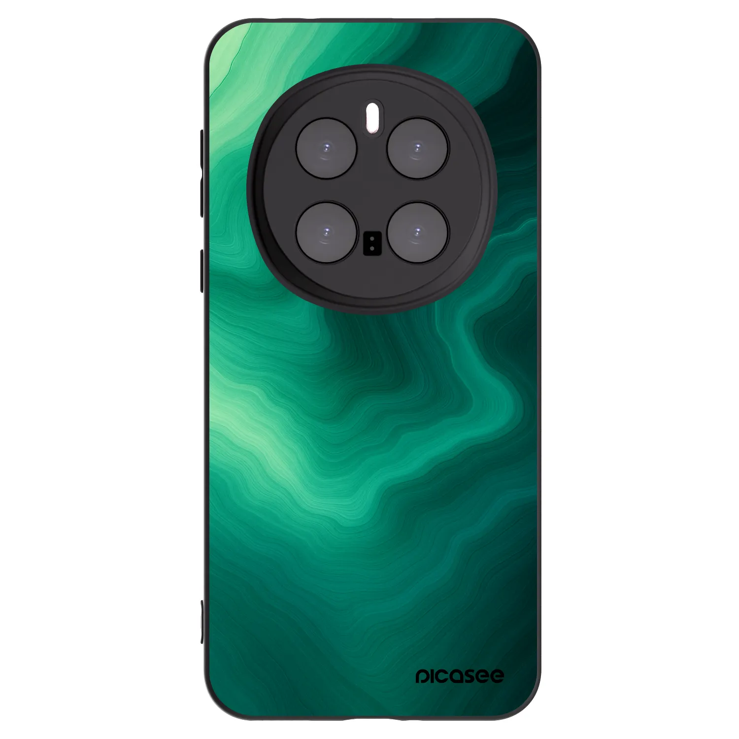 Picasee Honor Magic7 Pro 5G Hülle - Schwarzes Silikon - Malachite
