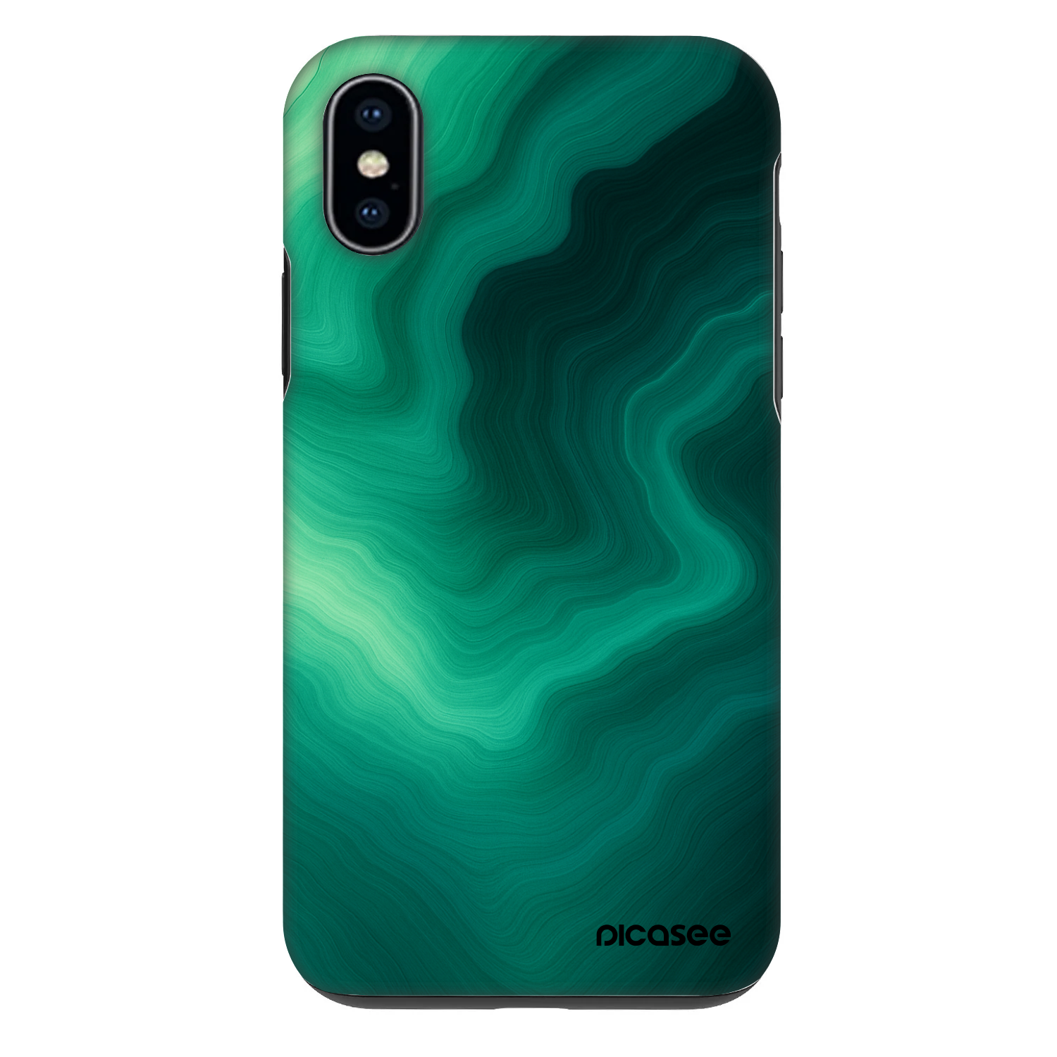 Picasee Fashion Case für Apple iPhone X/XS - Malachite