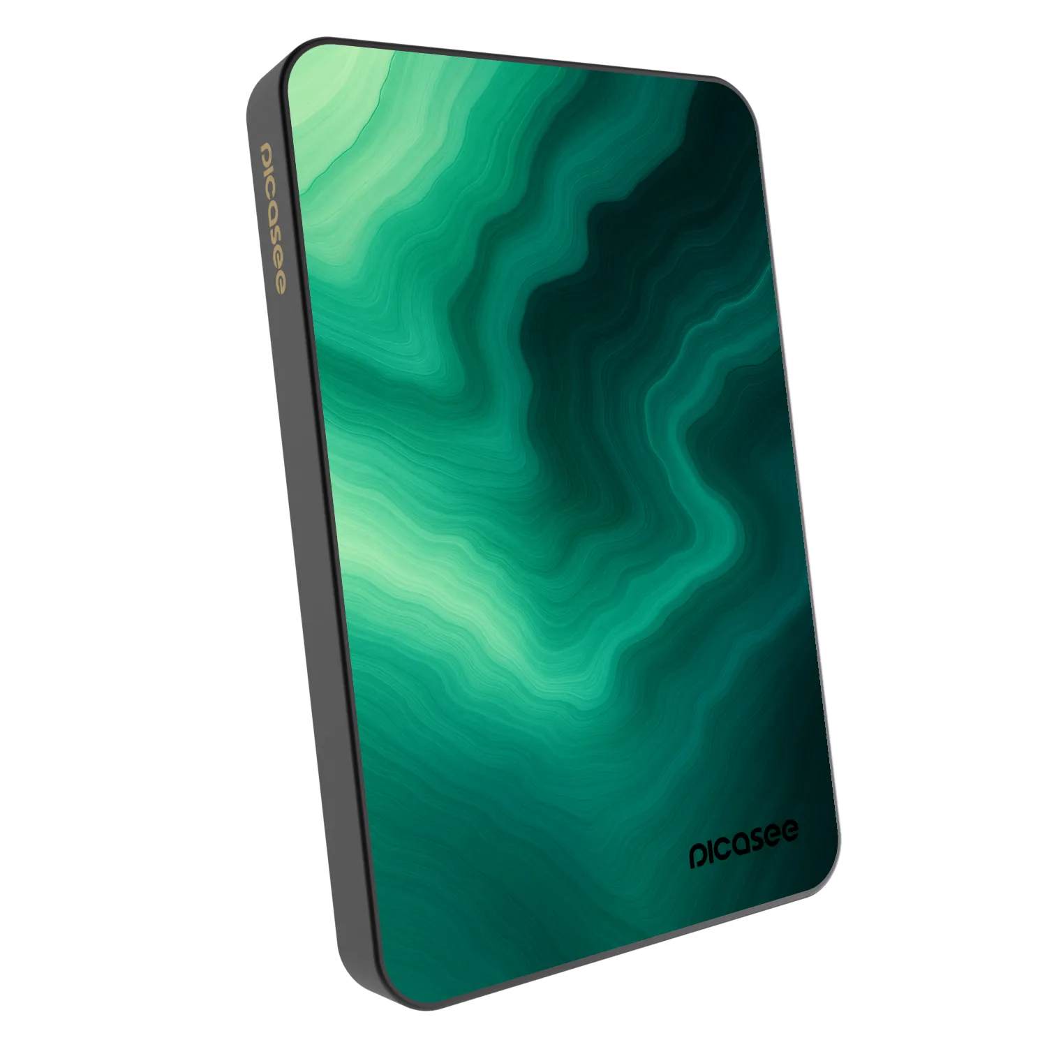 Picasee Powerbank mit MagSafe 5 000 mAh Grau - Malachite