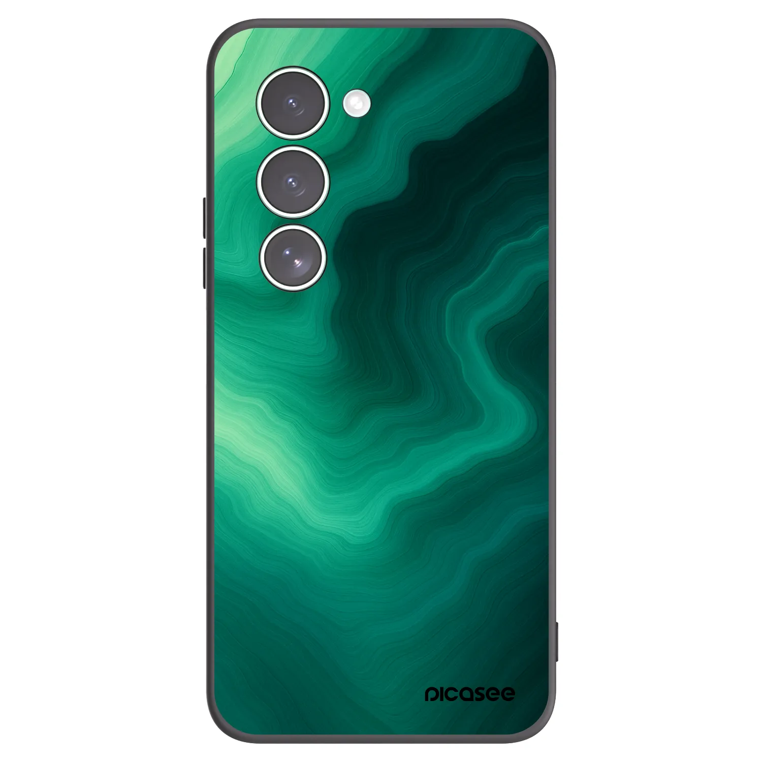 Picasee Xiaomi Redmi 15 5G Hülle - Schwarzes Silikon - Malachite