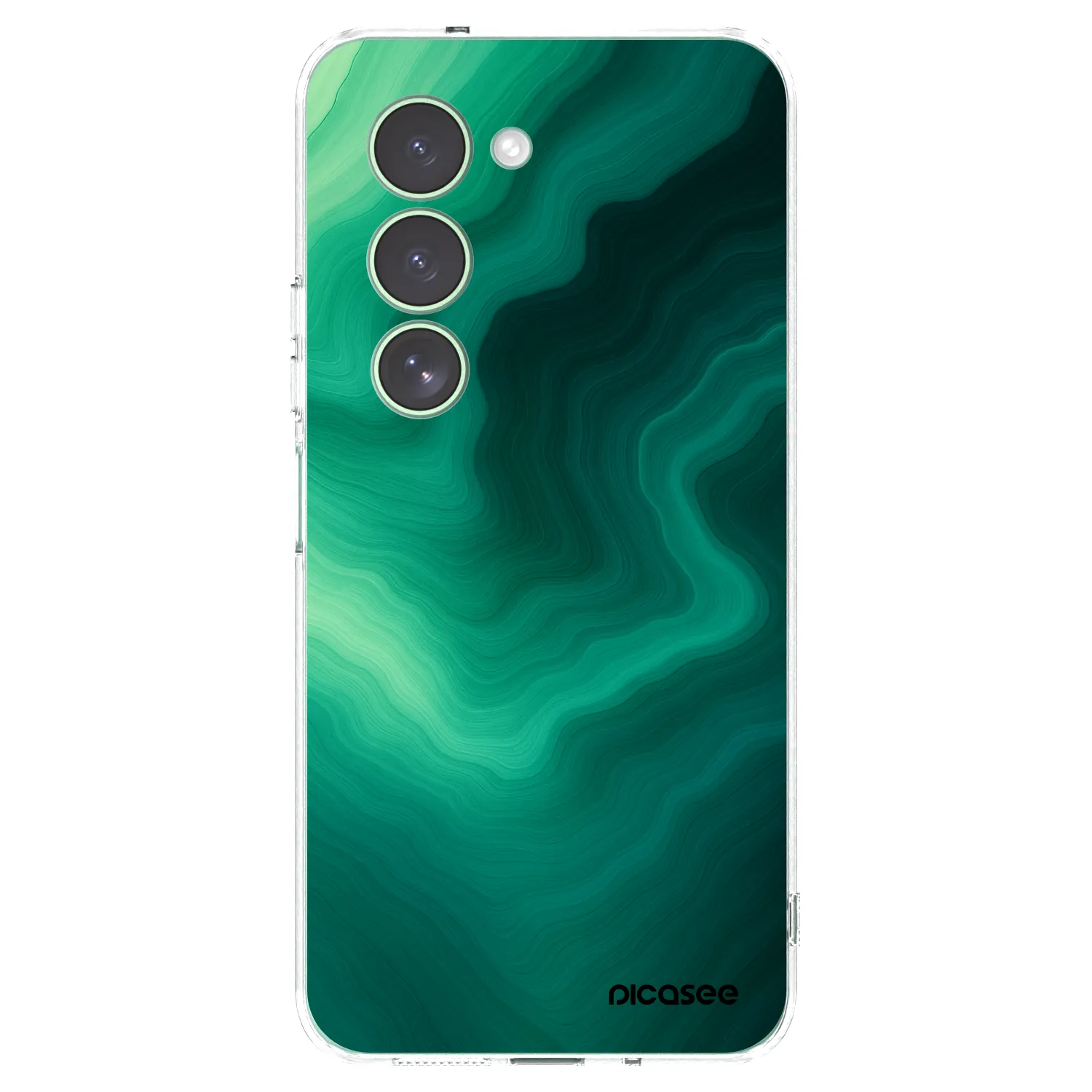 Picasee Xiaomi Redmi 15 5G Hülle - Transparentes Silikon - Malachite