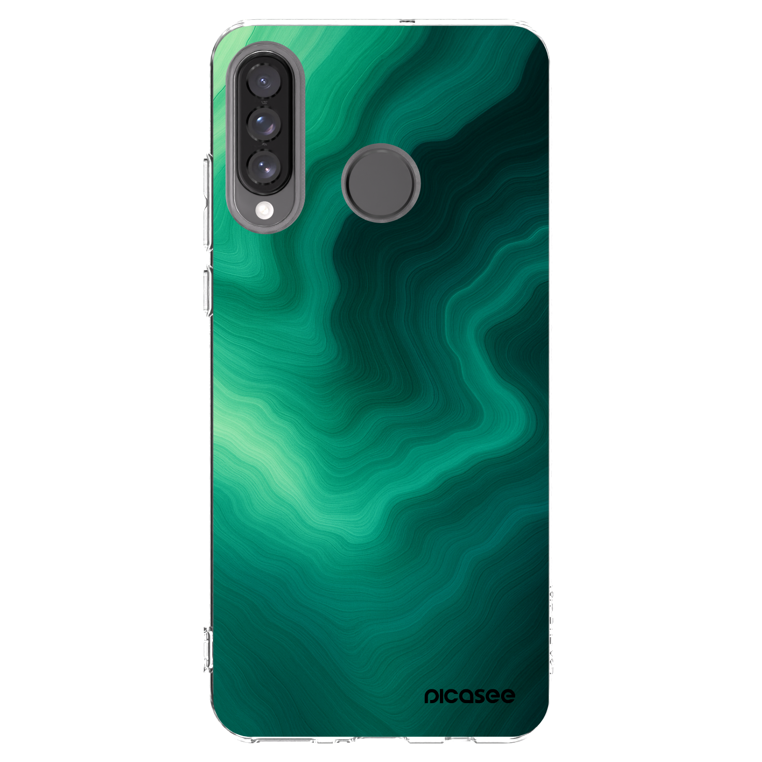 Picasee Huawei P30 Lite Hülle - Transparentes Silikon - Malachite