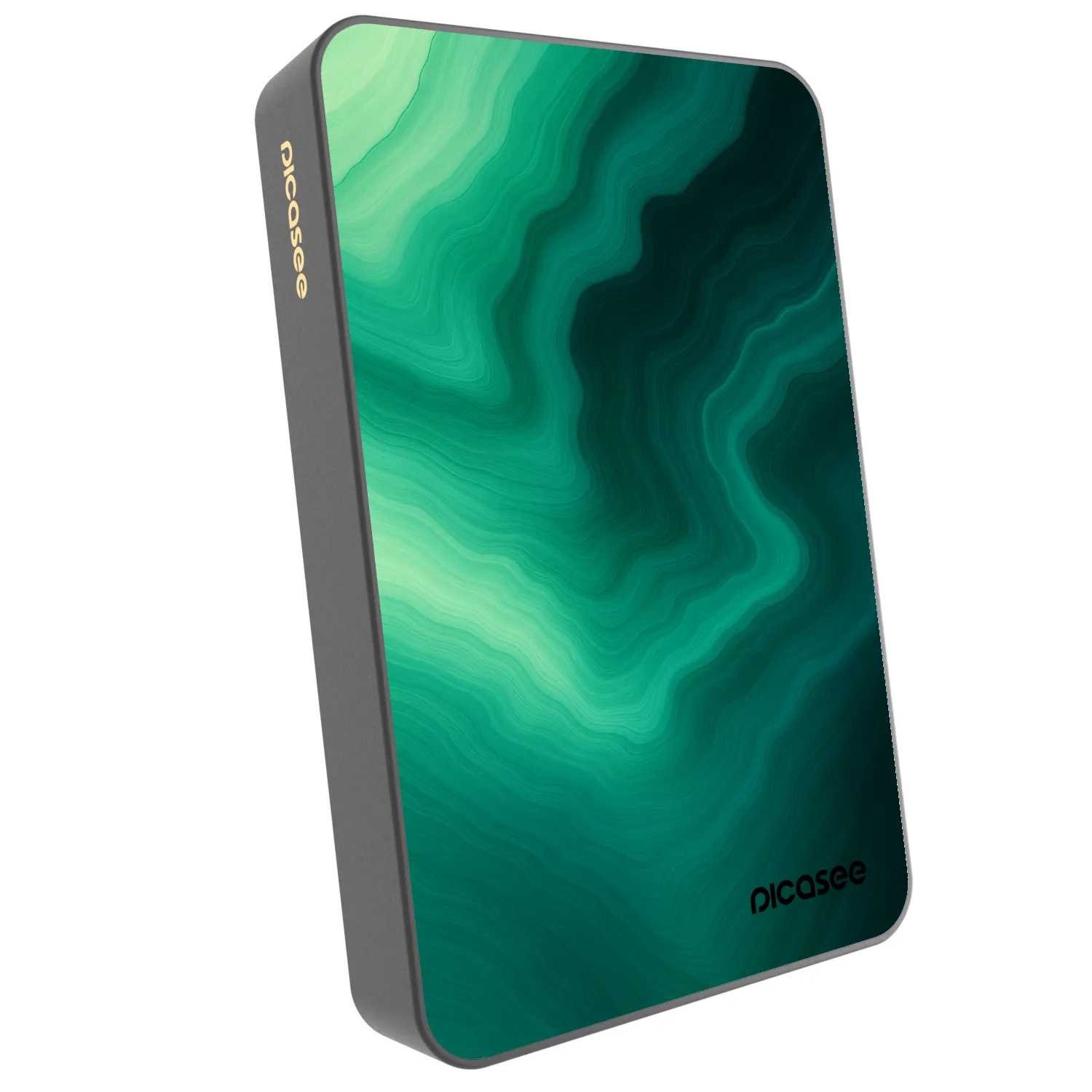 Picasee Powerbank mit MagSafe 10 000 mAh Grau - Malachite