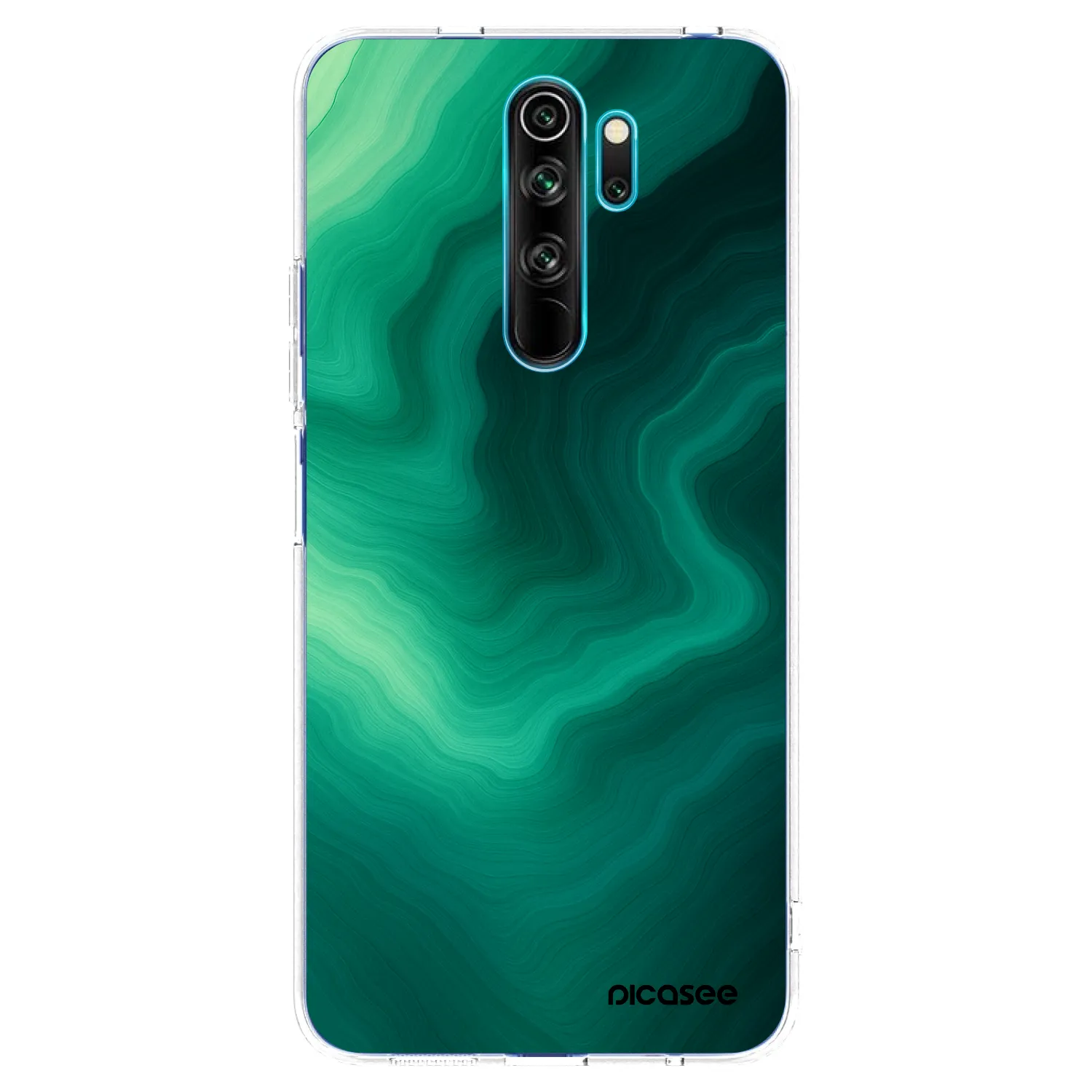 Picasee Xiaomi Redmi Note 8 Pro Hülle - Transparentes Silikon - Malachite