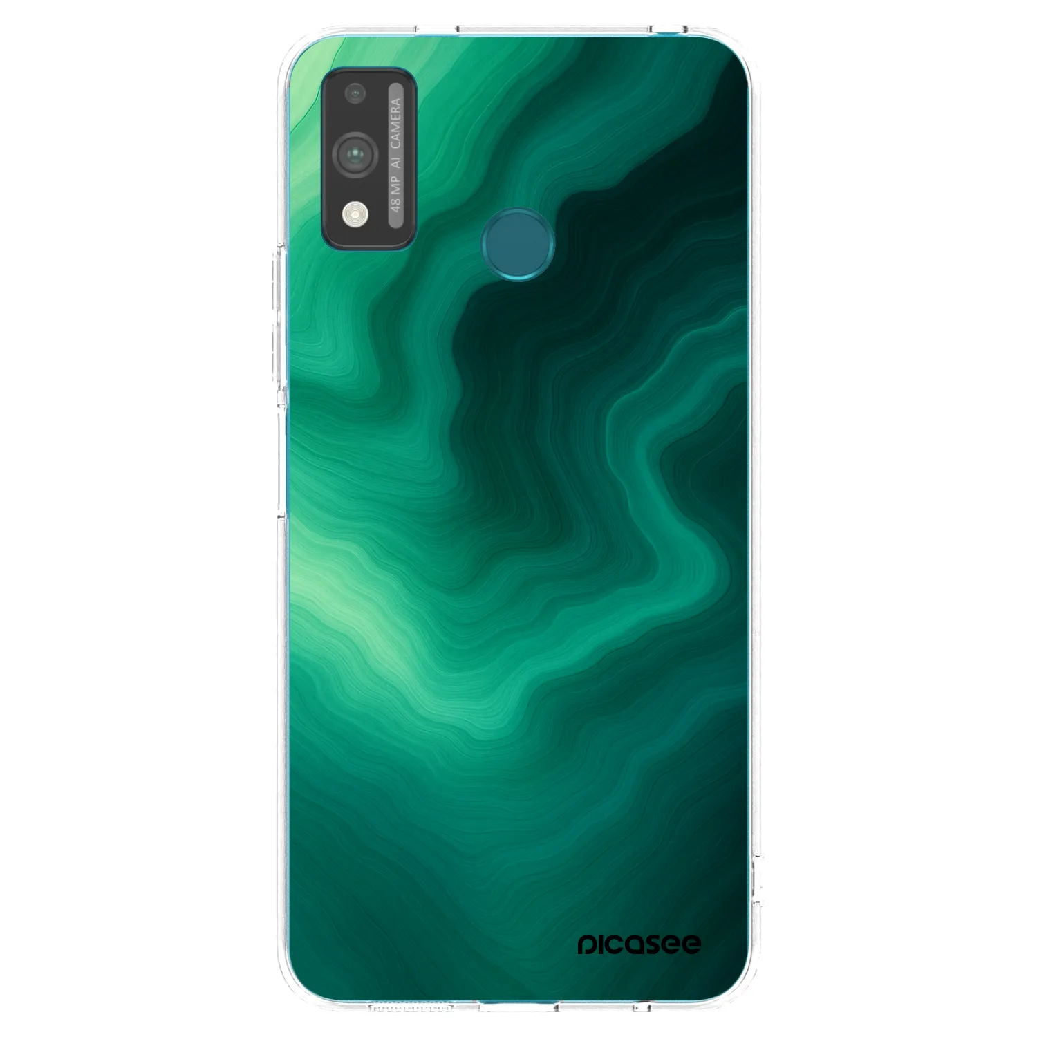 Picasee Honor 9X Lite Hülle - Transparentes Silikon - Malachite