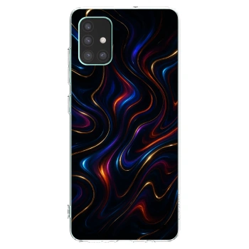 Picasee Samsung Galaxy M51 M515F Hülle - Transparentes Silikon - Noir