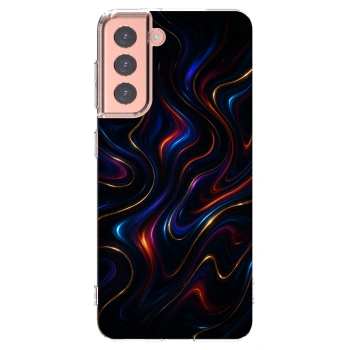Picasee Samsung Galaxy S21 5G G991B Hülle - Transparentes Silikon - Noir