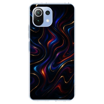 Picasee Xiaomi Mi 11 Lite Hülle - Transparentes Silikon - Noir