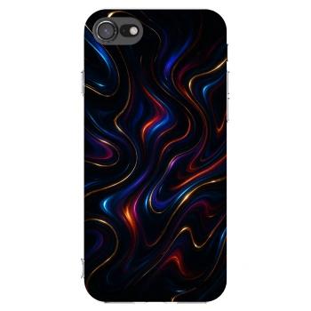 Picasee Apple iPhone 7 Hülle - Transparentes Silikon - Noir