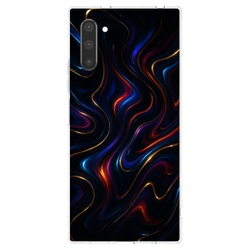 Picasee Samsung Galaxy Note 10 N970F Hülle - Transparentes Silikon - Noir