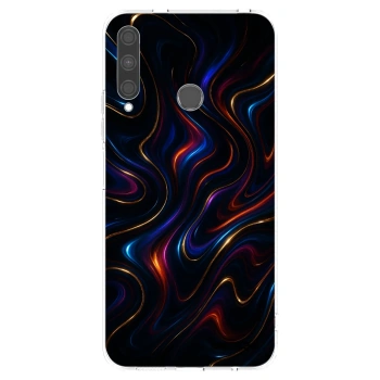 Picasee Huawei P40 Lite E Hülle - Transparentes Silikon - Noir