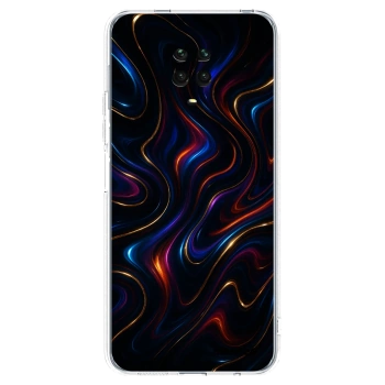 Picasee Xiaomi Redmi Note 9S Hülle - Transparentes Silikon - Noir