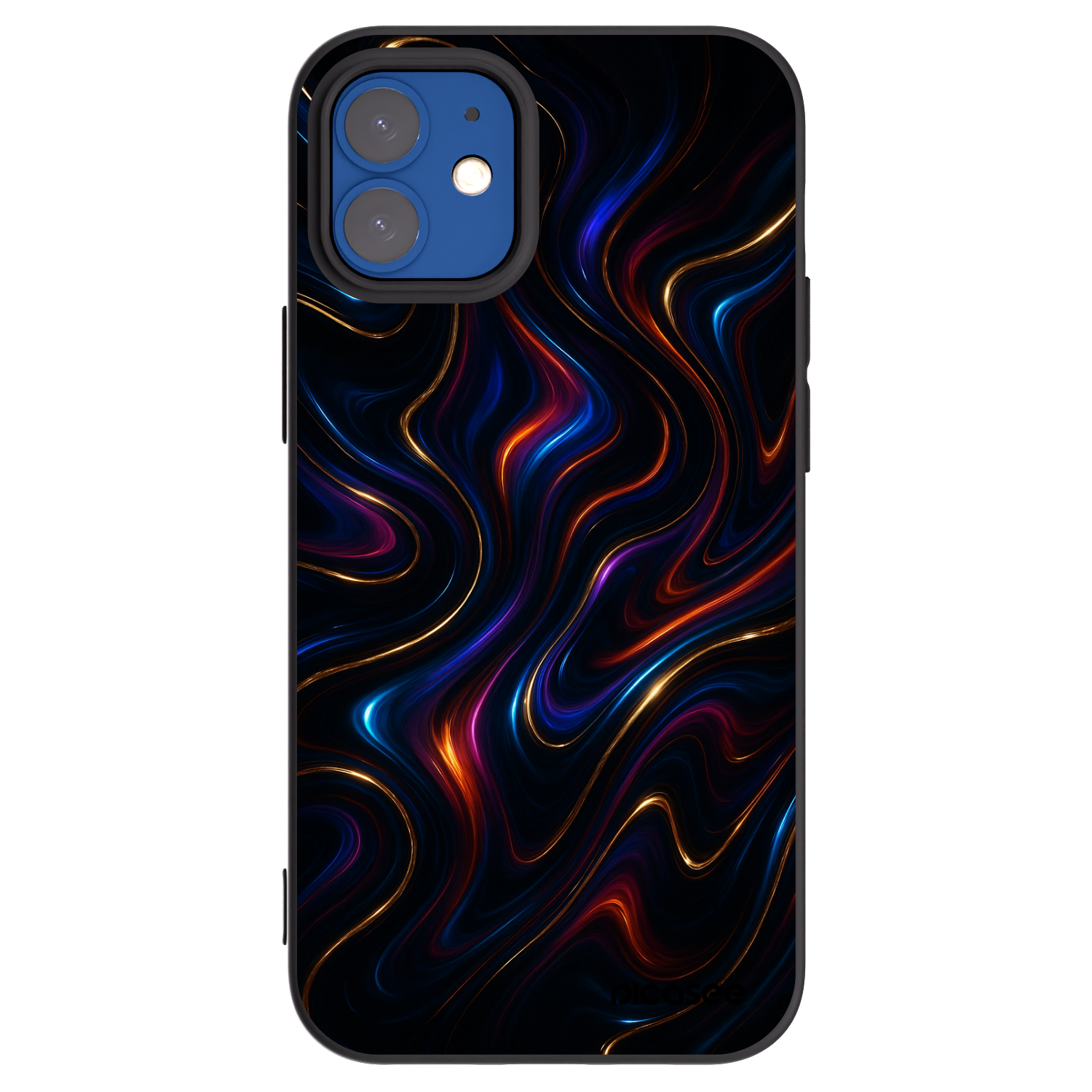 Picasee Apple iPhone 12 mini Hülle - Schwarzes Silikon - Noir