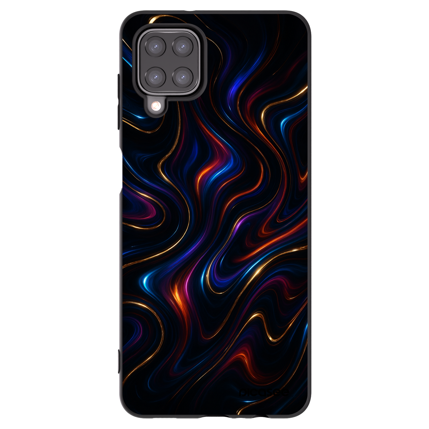 Picasee Samsung Galaxy A12 A125F Hülle - Schwarzes Silikon - Noir