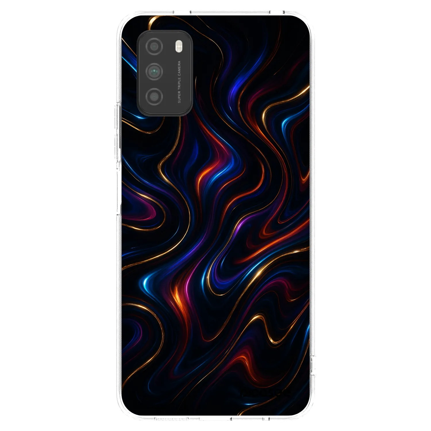 Picasee Xiaomi Poco M3 Hülle - Transparentes Silikon - Noir