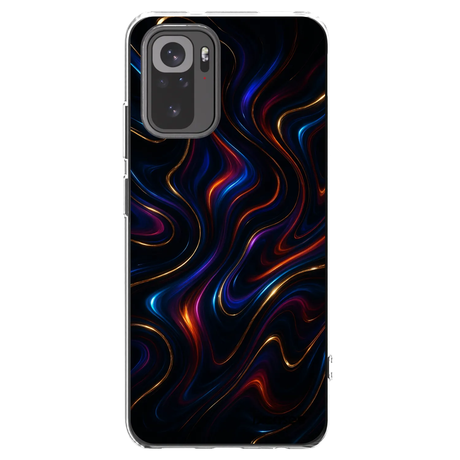 Picasee Xiaomi Redmi Note 10S Hülle - Transparentes Silikon - Noir