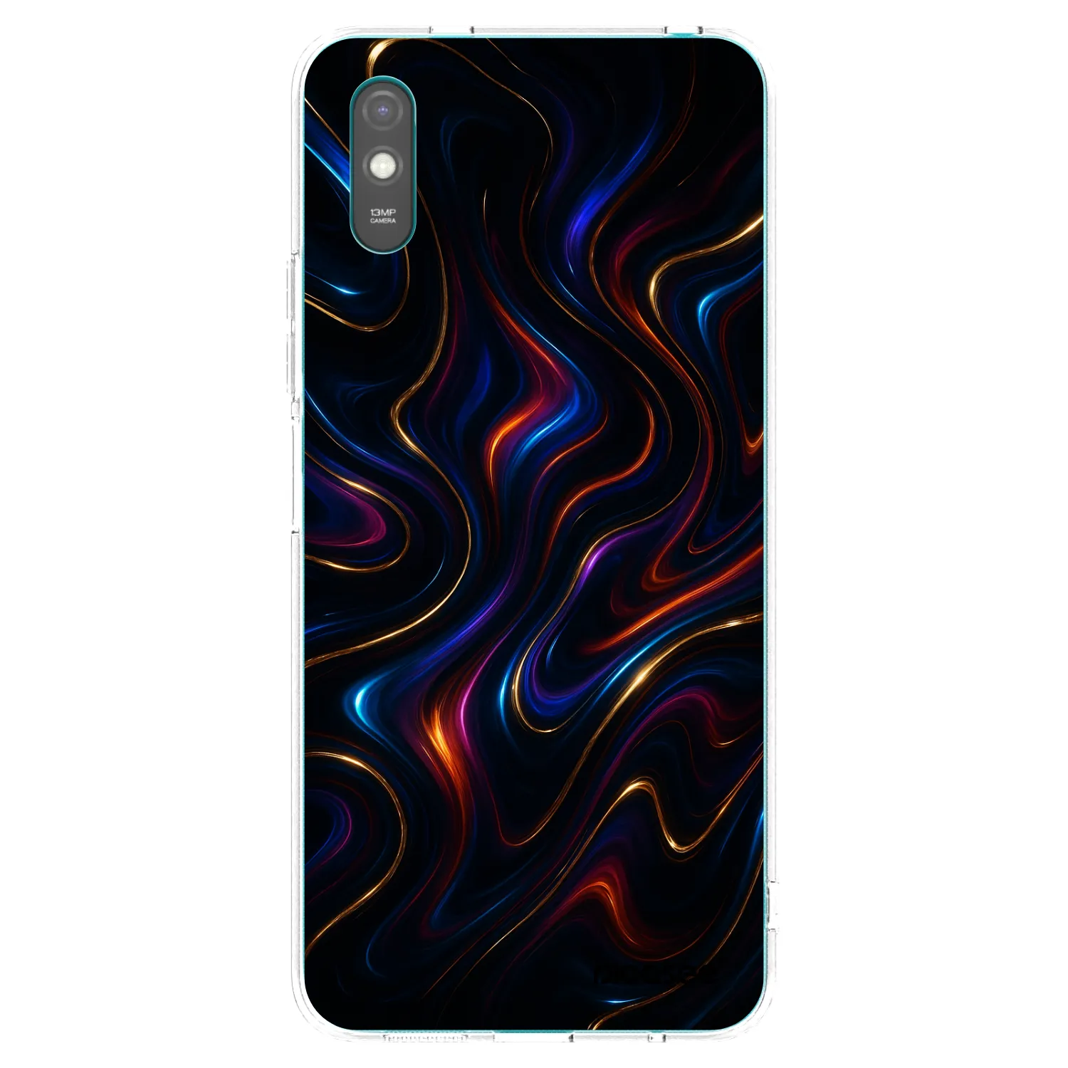 Picasee Xiaomi Redmi 9AT Hülle - Transparentes Silikon - Noir