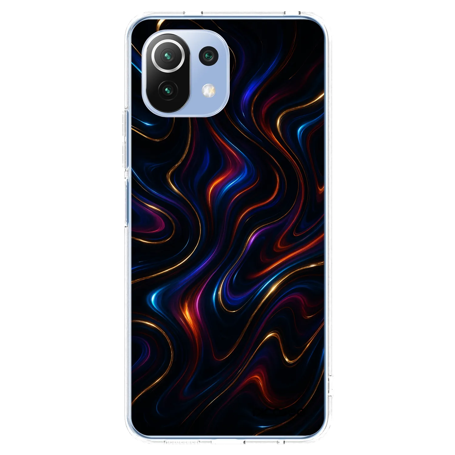 Picasee Xiaomi Mi 11 Lite Hülle - Transparentes Silikon - Noir