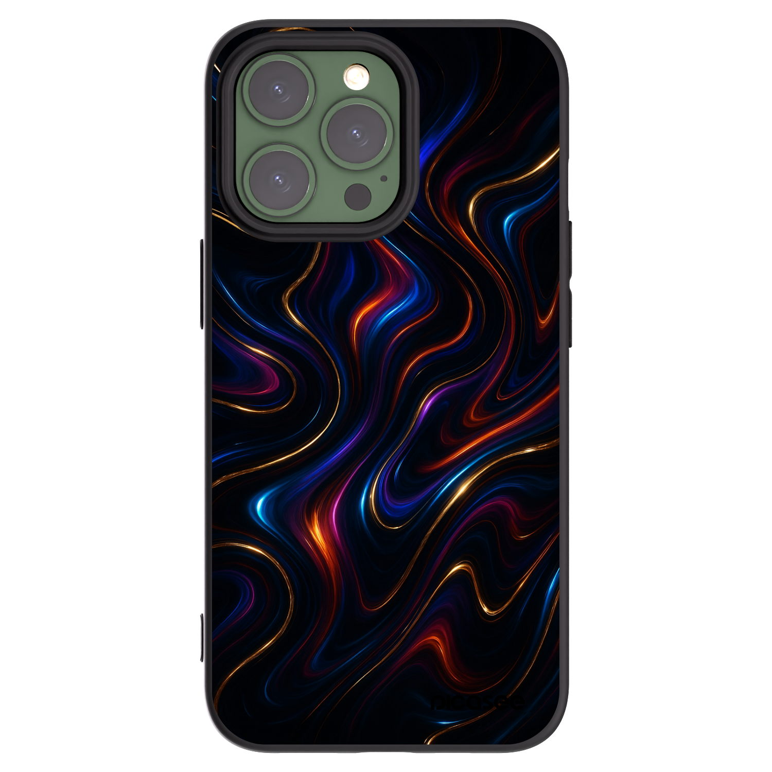 Picasee Apple iPhone 13 Pro Hülle - Schwarzes Silikon - Noir